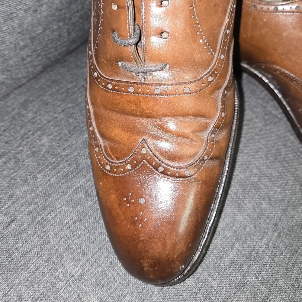 Edward Green Brown Leather Brogues | Size 7.5 #N11